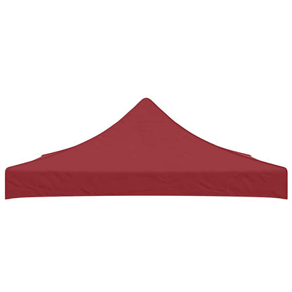 Tetto per Tendone per Feste 3x3 m Rosso Borgogna 270 g/m²