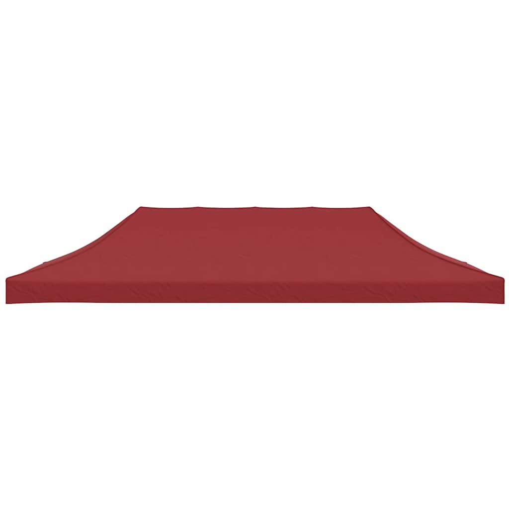 Tetto per Tendone per Feste 6x3 m Rosso Borgogna 270 g/m²