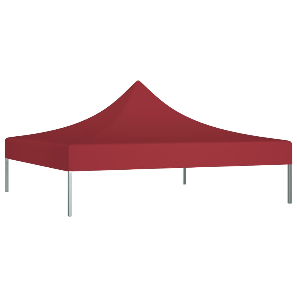 Tetto per Tendone per Feste 2x2 m Rosso Borgogna 270 g/m²