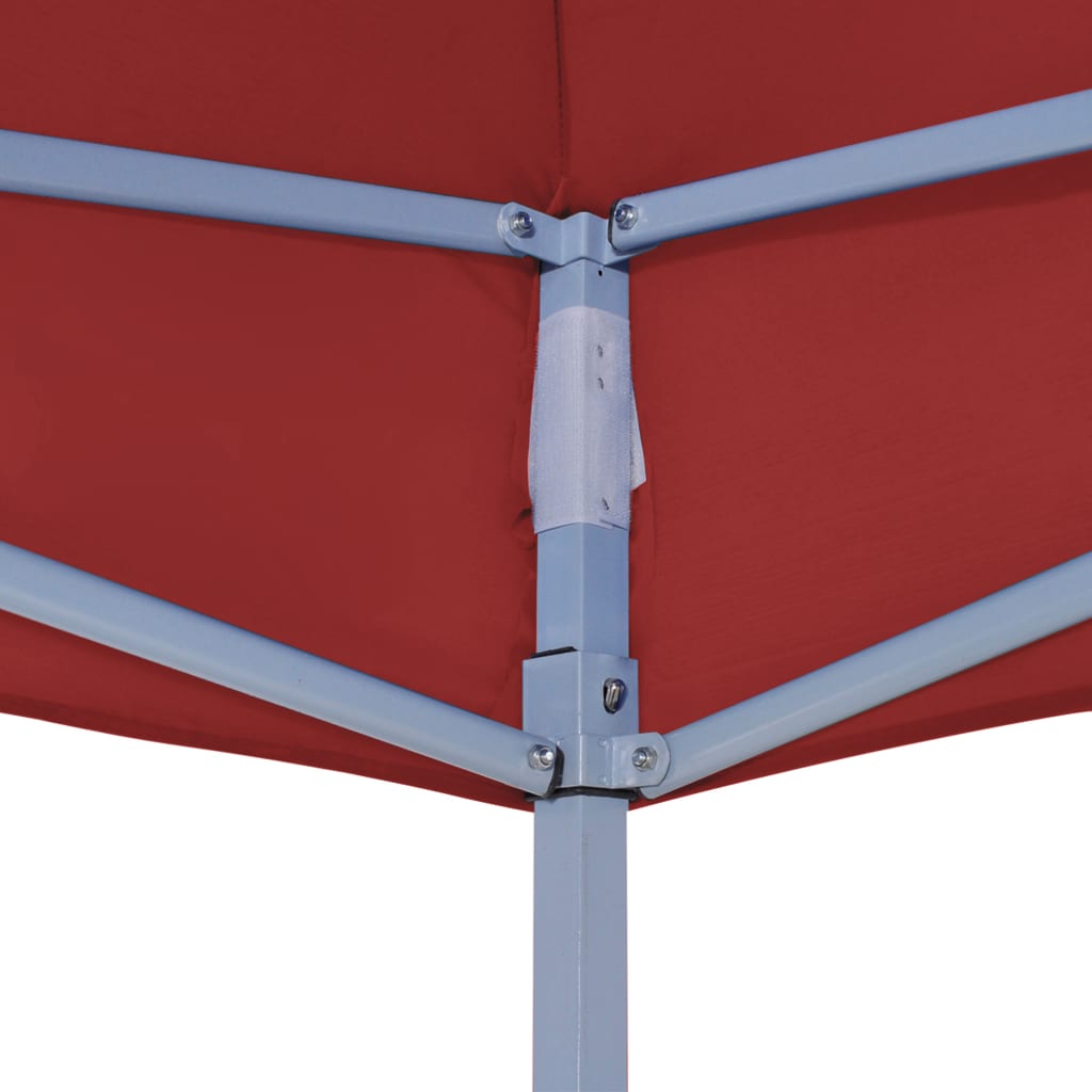 Tetto per Tendone per Feste 2x2 m Rosso Borgogna 270 g/m²