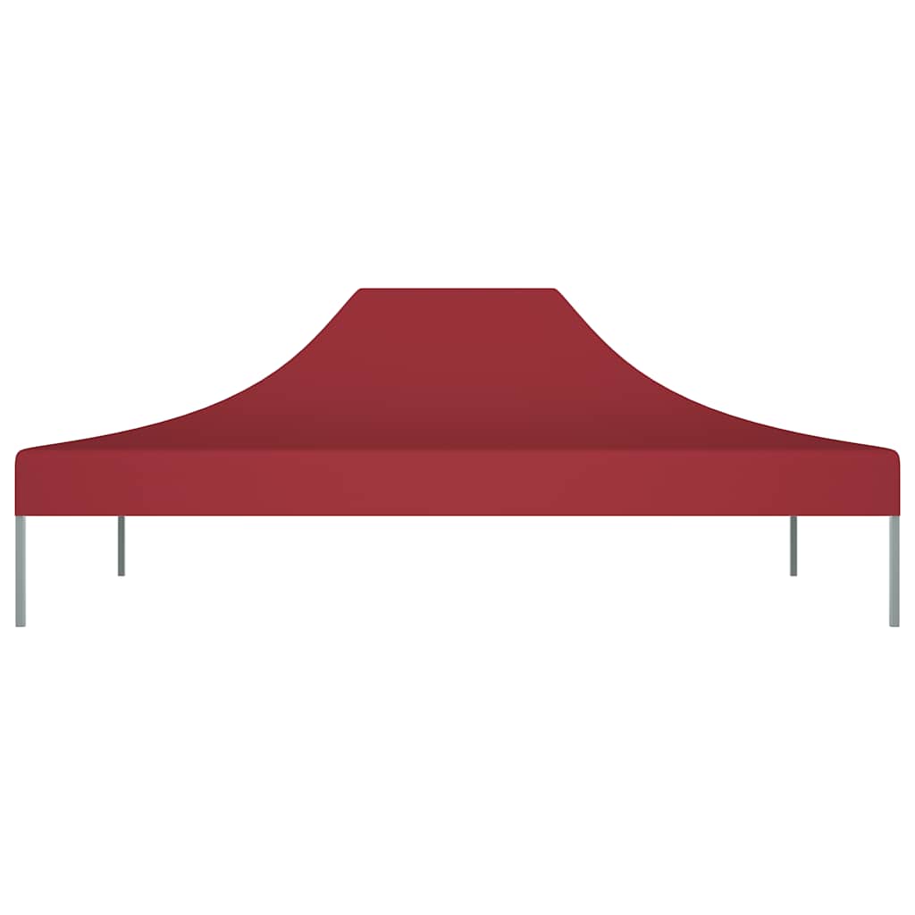Tetto per Tendone per Feste 4x3 m Rosso Borgogna 270 g/m²