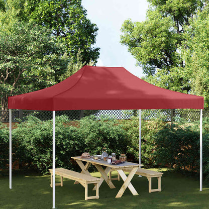 Tetto per Tendone per Feste 4x3 m Rosso Borgogna 270 g/m²