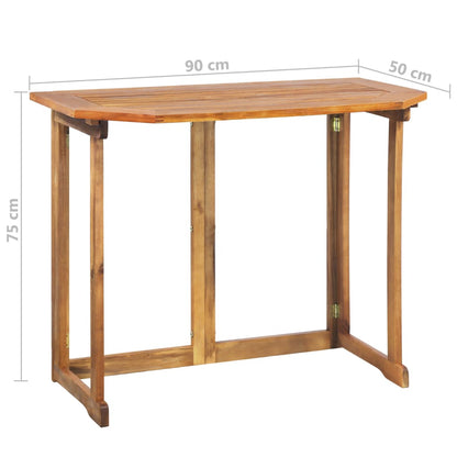 Set da Bistrot 4 pz in Legno Massello di Acacia - homemem39