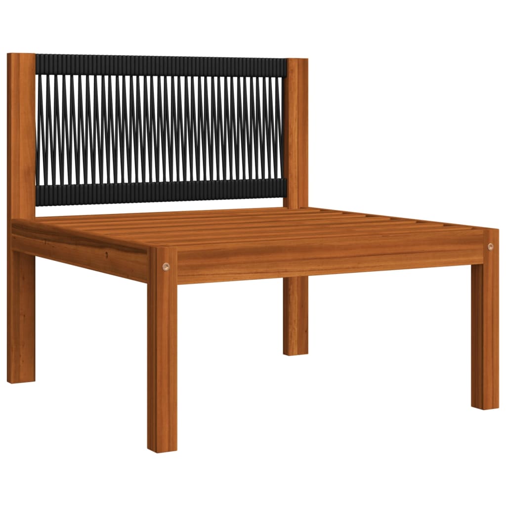 Set da giardino 5 pezzi con cuscini crema 63x63 cm