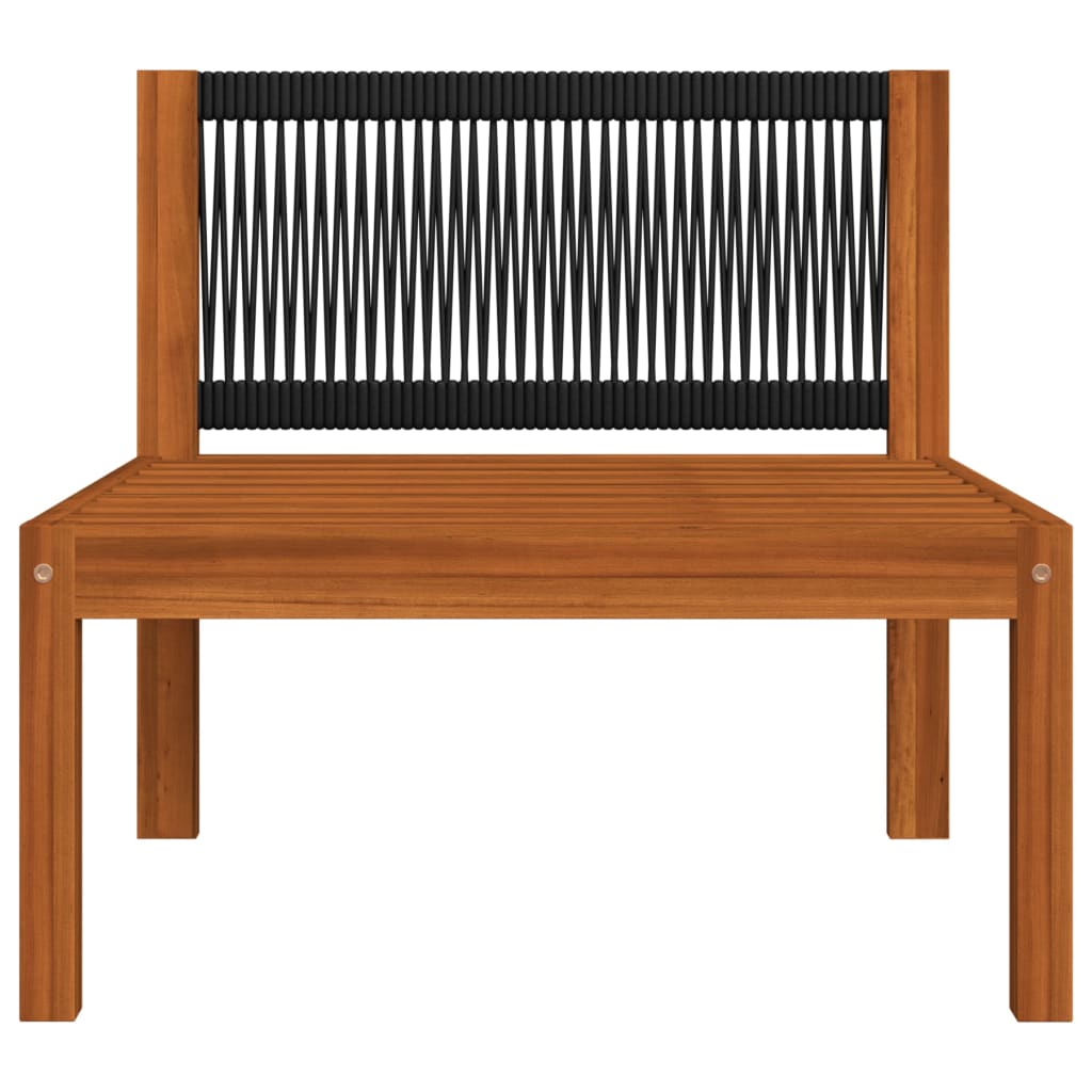 Set da giardino 5 pezzi con cuscini crema 63x63 cm