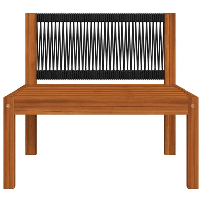 Set da giardino 5 pezzi con cuscini crema 63x63 cm