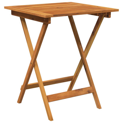 Set da Pranzo da Giardino 3 pz Pieghevole in Massello di Acacia | homemem39