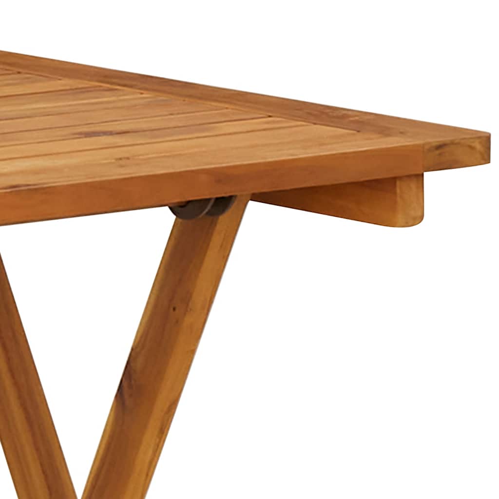 Set da Pranzo da Giardino 3 pz Pieghevole in Massello di Acacia | homemem39