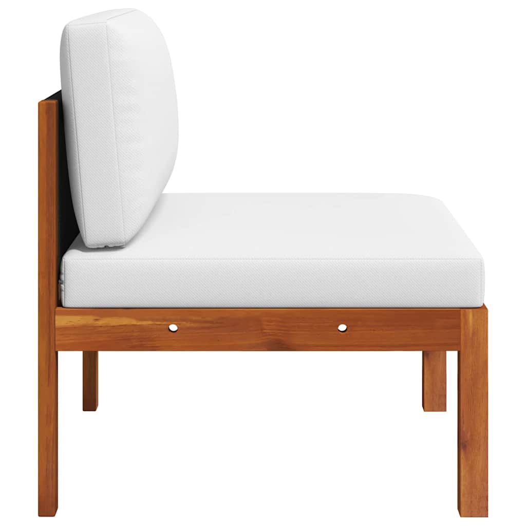 Set da giardino 2 pezzi con cuscini in legno di acacia e corda - homemem39