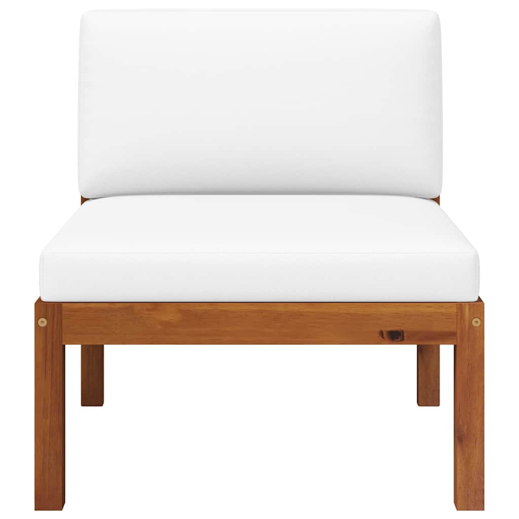 Set da giardino 2 pezzi con cuscini in legno di acacia e corda - homemem39