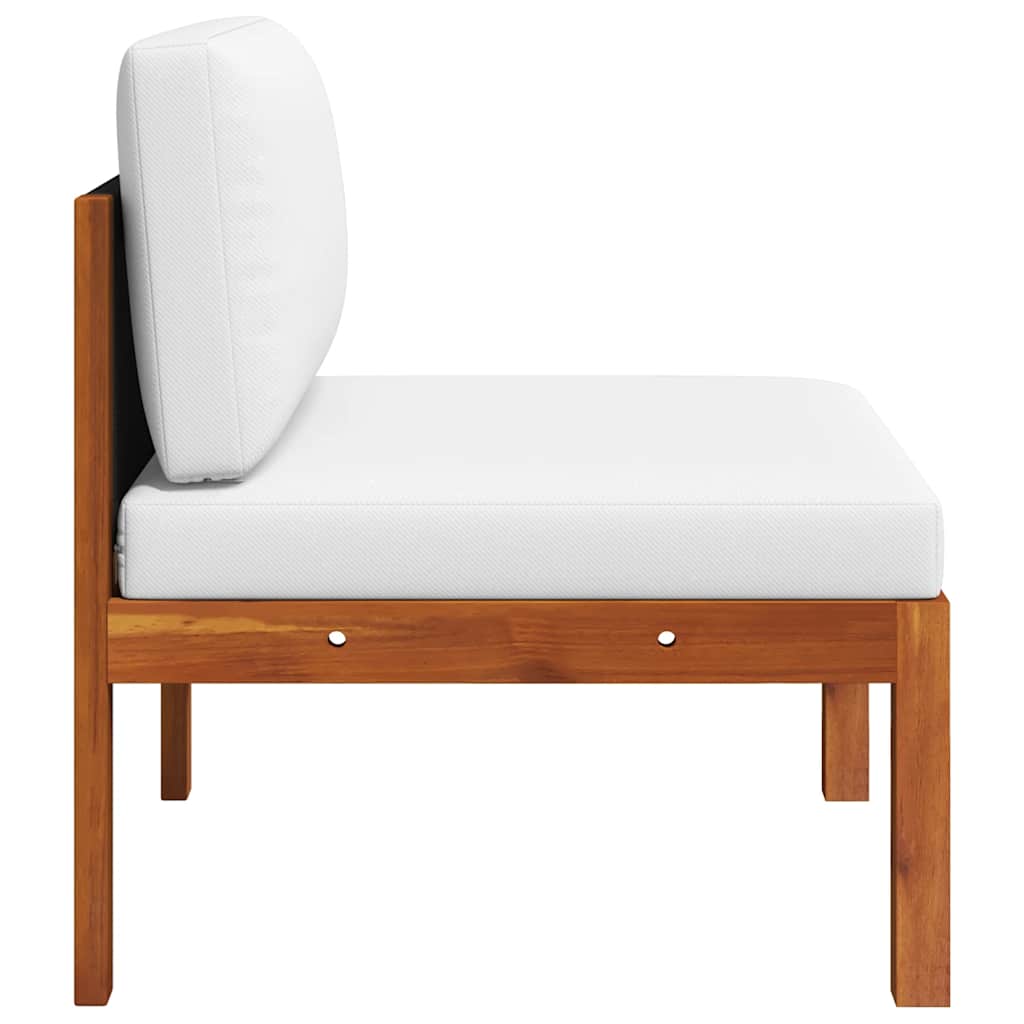 Set da giardino 2 pezzi con cuscini in legno di acacia e corda - homemem39