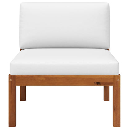 Divano da giardino centrale con cuscini in legno di acacia e corda - homemem39