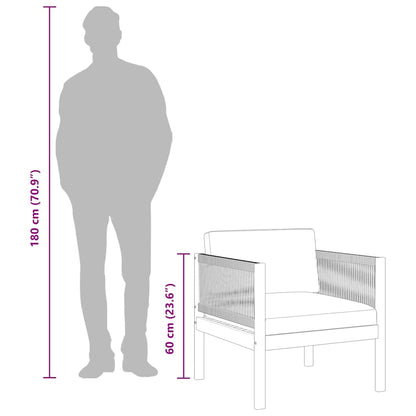 Sedia da Giardino con Cuscino in Legno Massello di Acacia - homemem39