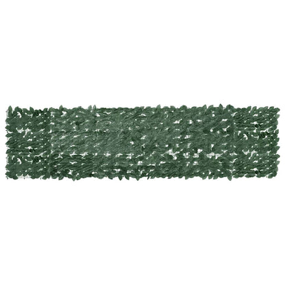 Paravento da Balcone con Foglie Verde Scuro 300x75 cm | homemem39