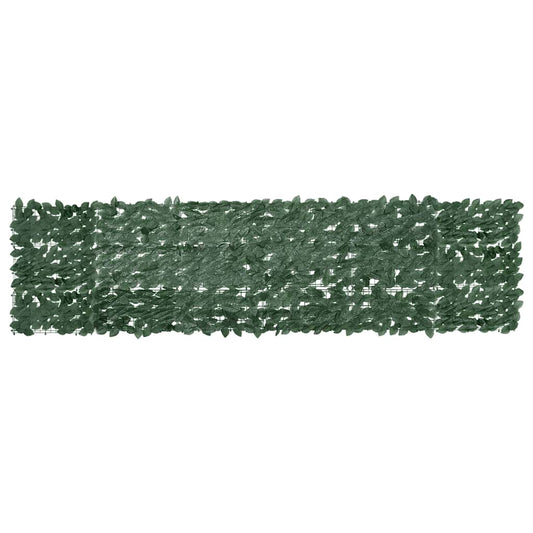 Paravento da Balcone con Foglie Verde Scuro 300x75 cm | homemem39