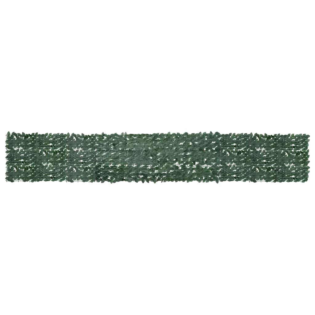 Paravento da Balcone con Foglie Verde Scuro 500x75 cm | homemem39