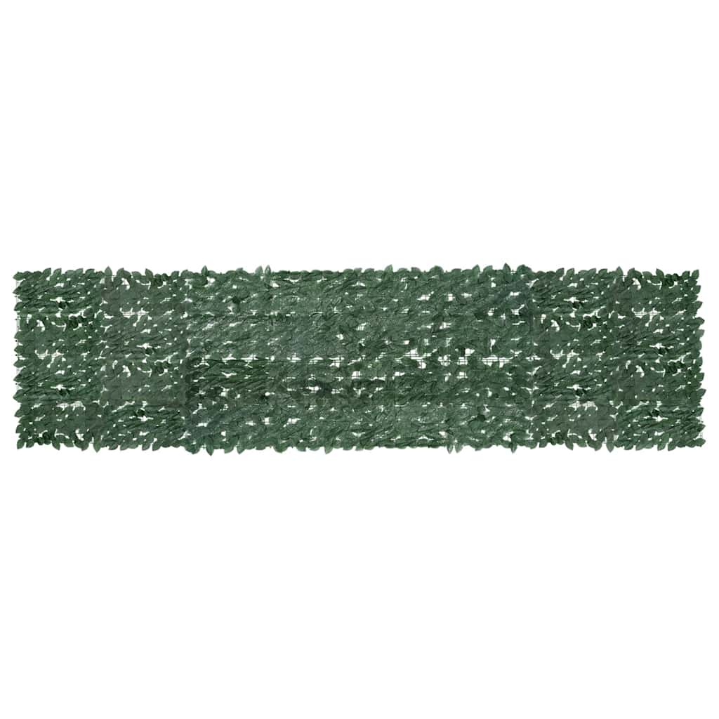 Paravento da Balcone con Foglie Verde Scuro 400x100 cm | homemem39