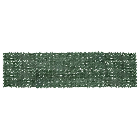 Paravento da Balcone con Foglie Verde Scuro 400x100 cm | homemem39