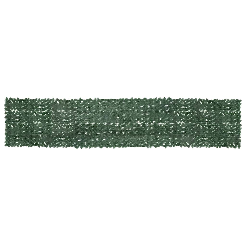 Paravento da Balcone con Foglie Verde Scuro 500x100 cm | homemem39