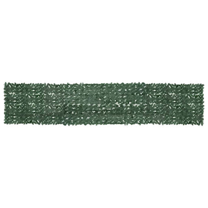Paravento da Balcone con Foglie Verde Scuro 500x100 cm | homemem39