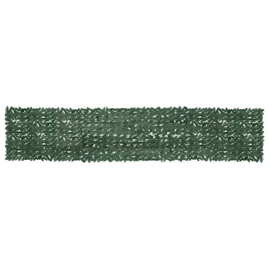 Paravento da Balcone con Foglie Verde Scuro 500x100 cm | homemem39