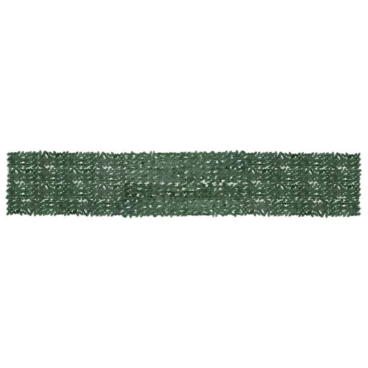 Paravento da Balcone con Foglie Verde Scuro 600x100 cm | homemem39