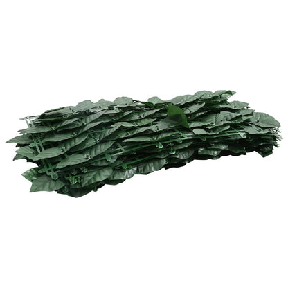 Paravento da Balcone con Foglie Verde Scuro 400x150 cm | homemem39