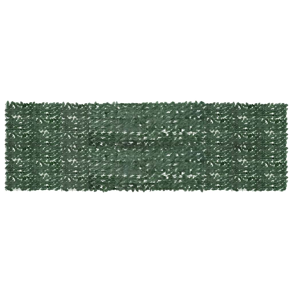 Paravento da Balcone con Foglie Verde Scuro 500x150 cm | homemem39