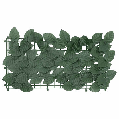 Paravento da Balcone con Foglie Verde Scuro 500x150 cm | homemem39
