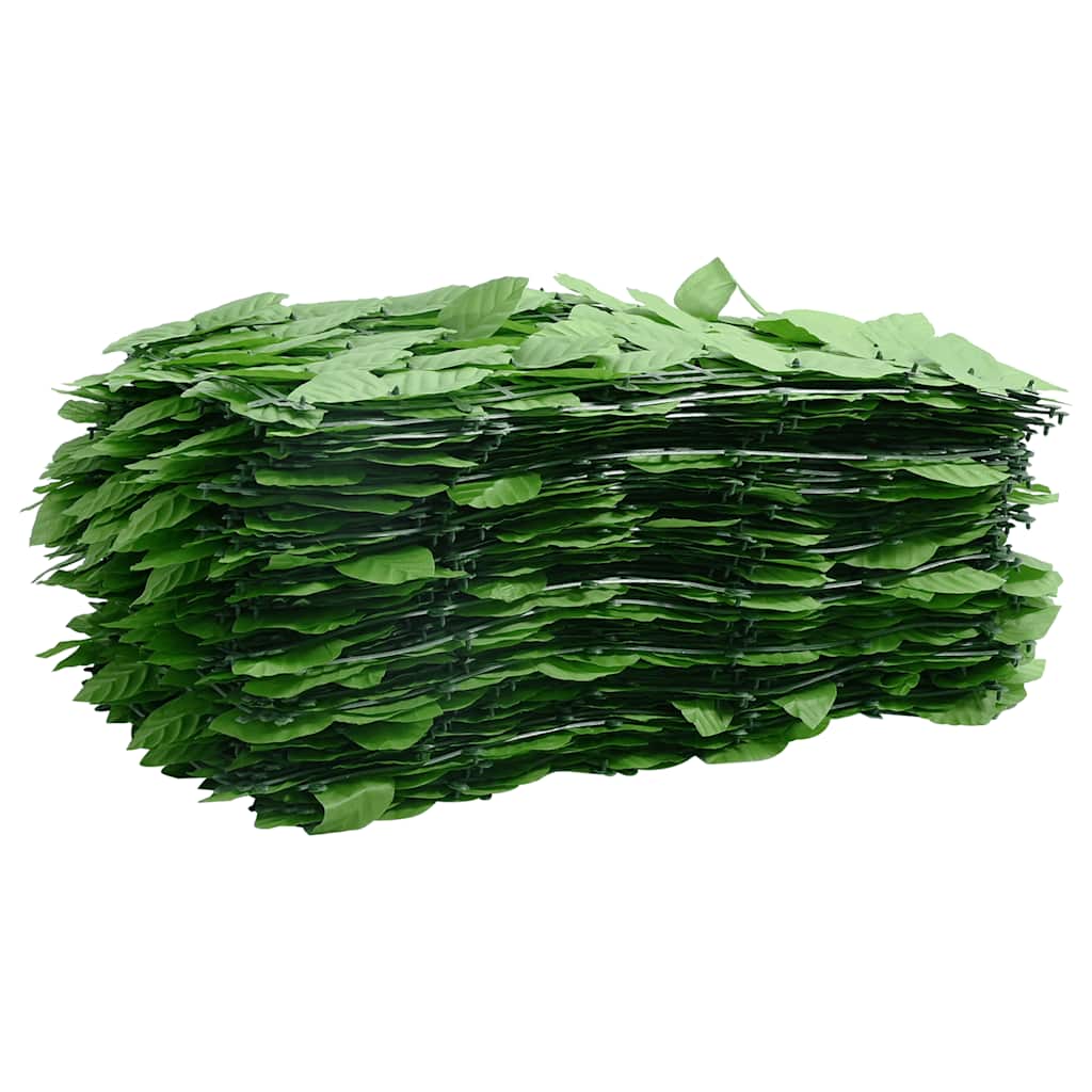 Paravento da Balcone con Foglie Verdi 500x75 cm - homemem39