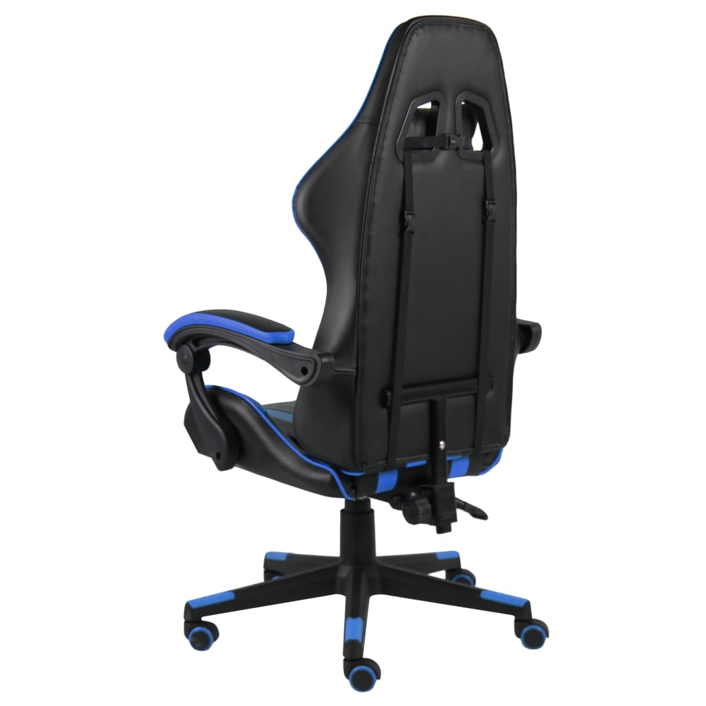 Sedia da Gaming Nero e Blu in Similpelle - homemem39
