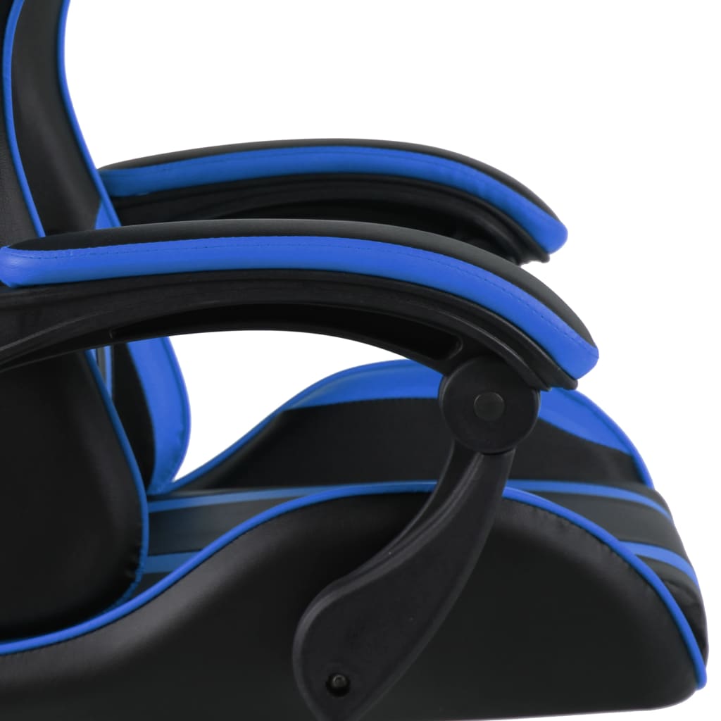 Sedia da Gaming Nero e Blu in Similpelle - homemem39