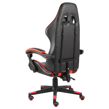 Sedia da Gaming Nero e Rosso in Similpelle