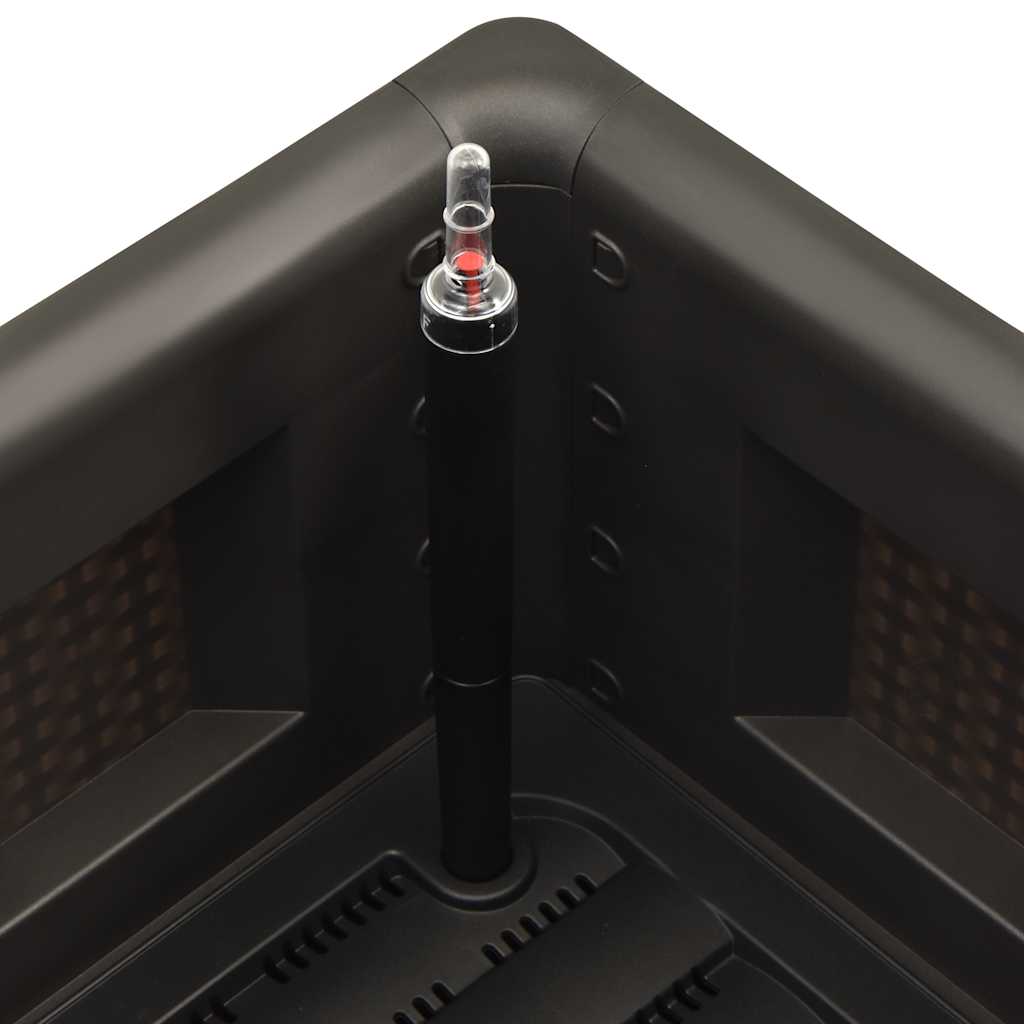 Letto Rialzato Giardino con Irrigazione Antracite 100x43x33 cm - homemem39