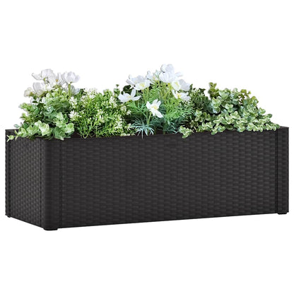 Letto Rialzato Giardino con Irrigazione Antracite 100x43x33 cm - homemem39