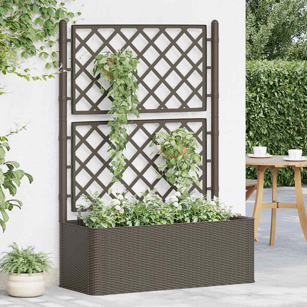 Letto Rialzato da Giardino con Graticcio e Irrigazione Moca | homemem39