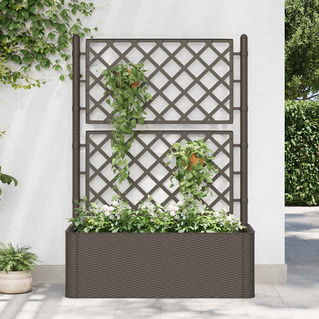 Letto Rialzato da Giardino con Graticcio e Irrigazione Moca | homemem39