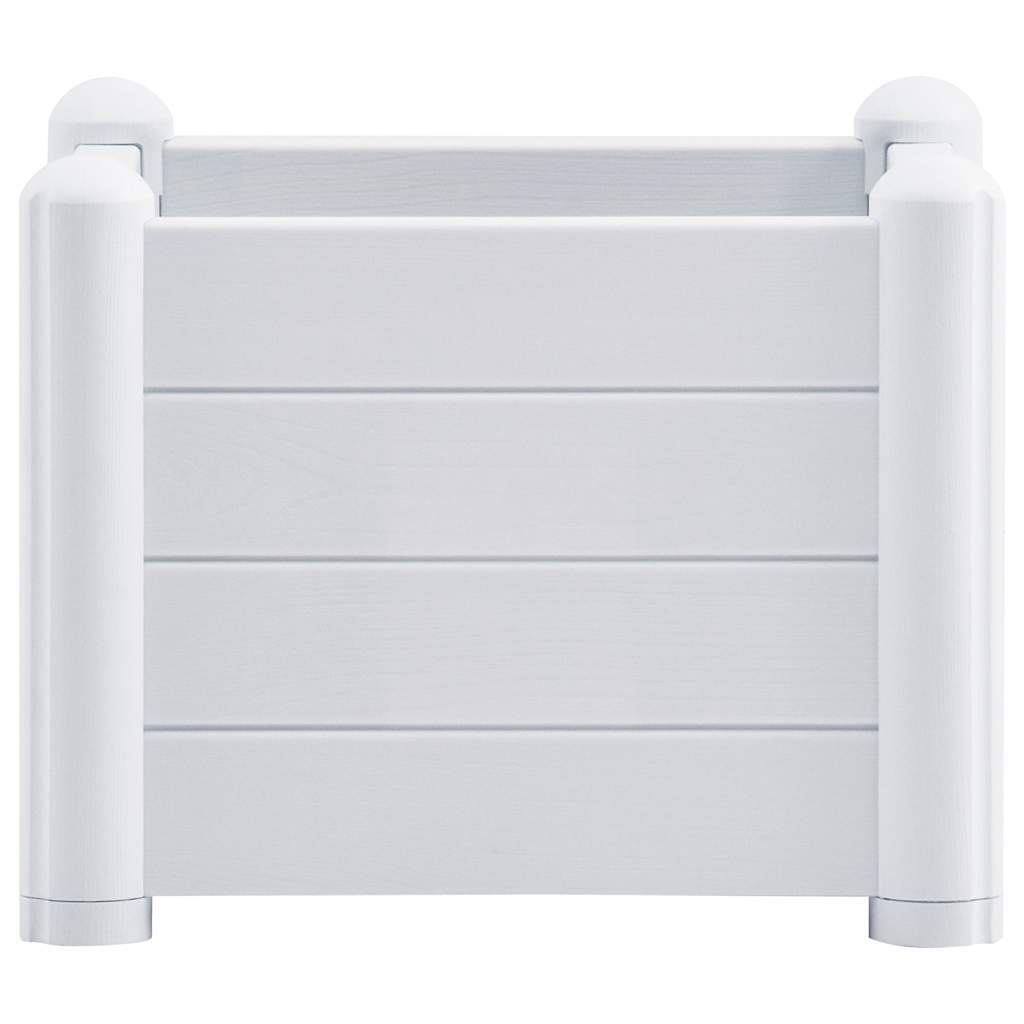 Letto Rialzato da Giardino in PP Bianco 43x43x35 cm | homemem39