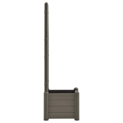 Fioriera da Giardino con Graticcio 43x43x142 cm PP Antracite | homemem39