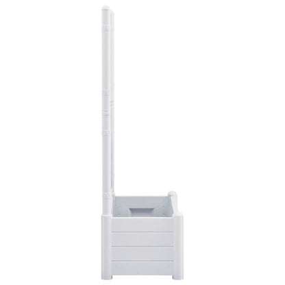 Fioriera da Giardino con Graticcio 100x43x142 cm PP Bianco - homemem39