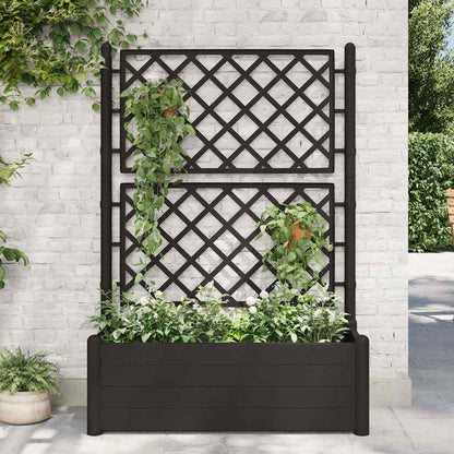 Fioriera da Giardino con Graticcio 100x43x142 cm PP Antracite - homemem39