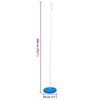 Altalena con Piattaforma 200 cm Blu