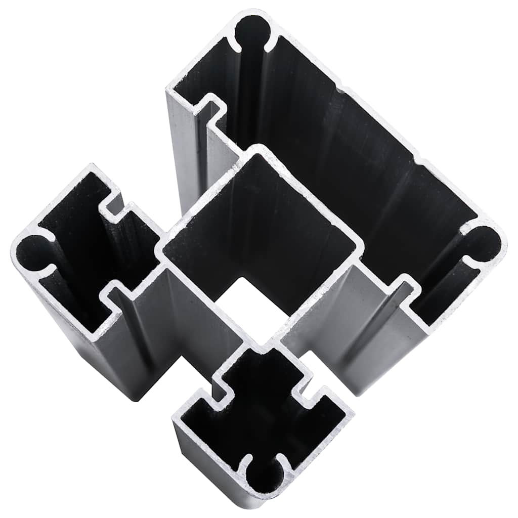 Pannello di Recinzione in WPC 175x186 cm Nero | homemem39