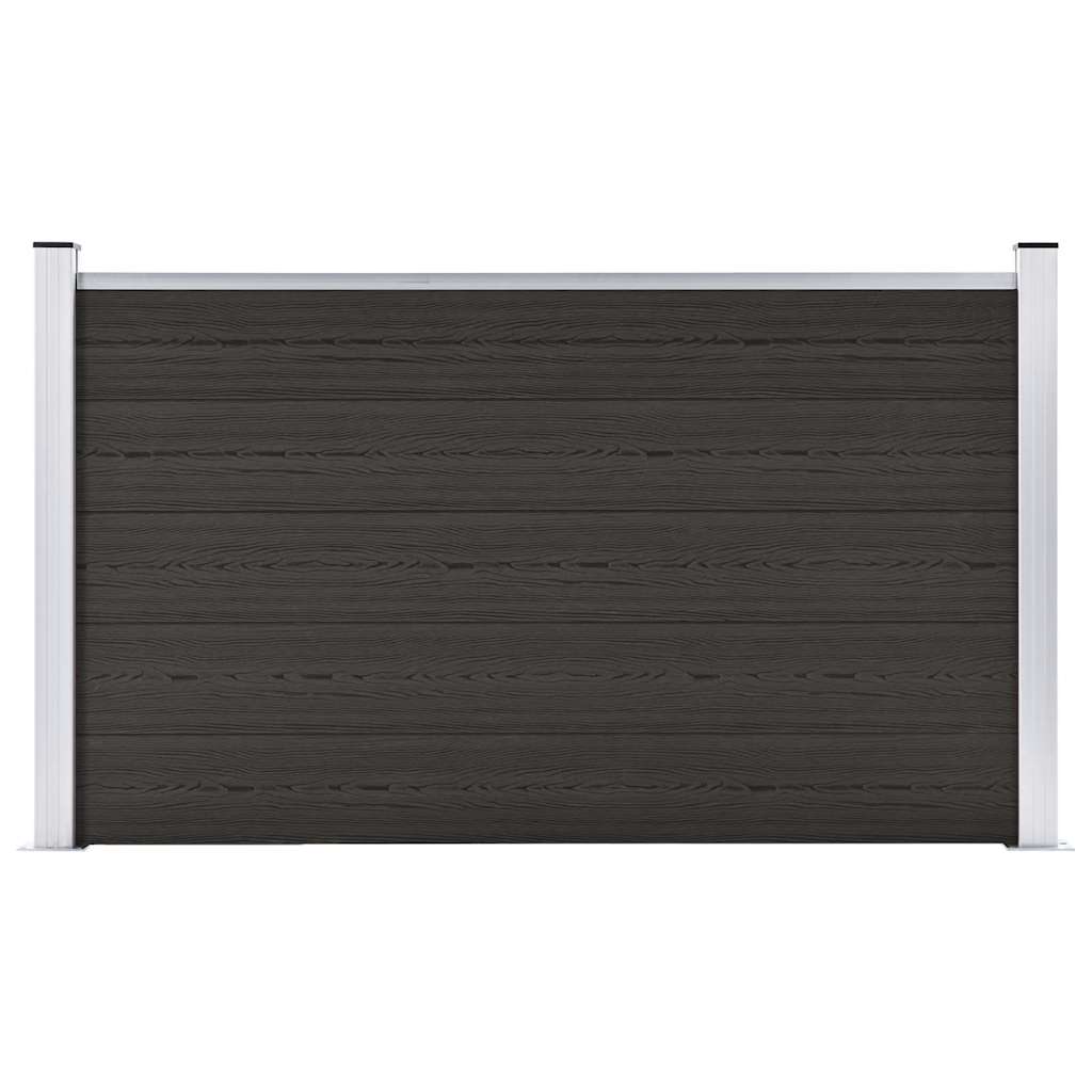 Pannello di Recinzione in WPC 180x105 cm Nero