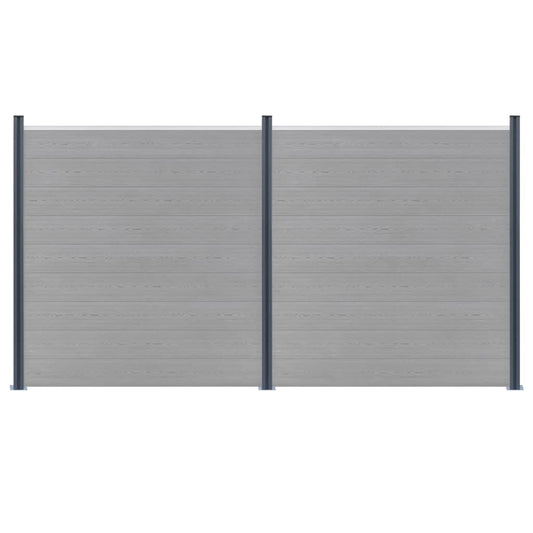 Pali di Recinzione 3 pz Grigio Scuro 185 cm in Alluminio | homemem39