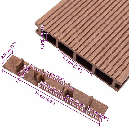 Tappi per Decking 10 pz in Plastica Marrone