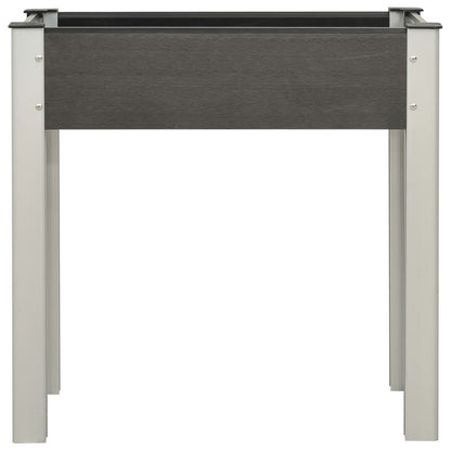 Fioriera Rialzata da Giardino 75x40x75 cm in WPC Grigio - homemem39
