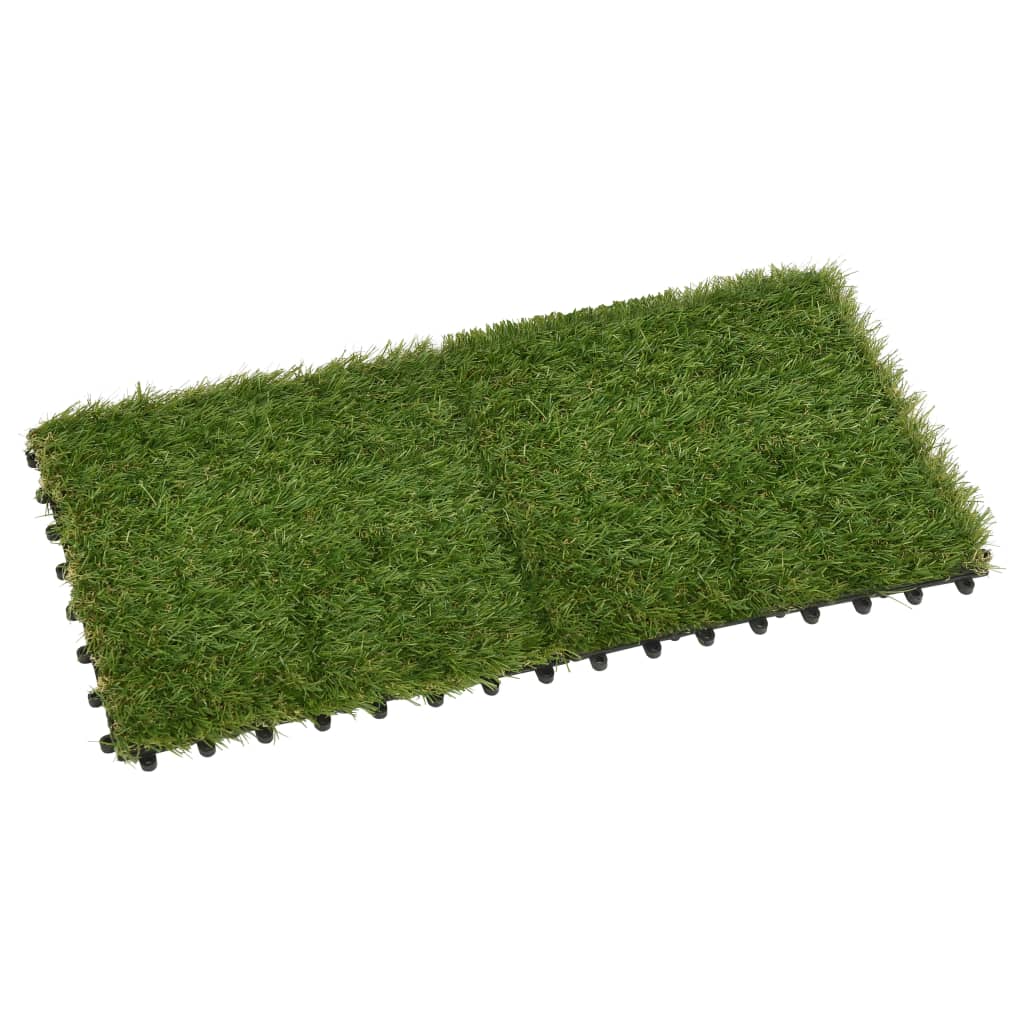 Piastrelle in Erba Sintetica 11 pz 30x30 cm Verde | homemem39