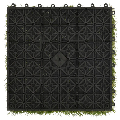 Piastrelle in Erba Sintetica 11 pz 30x30 cm Verde | homemem39