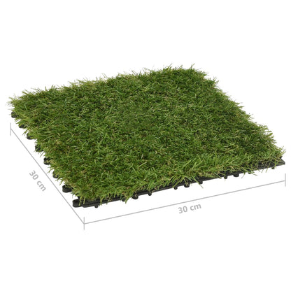 Piastrelle in Erba Sintetica 11 pz 30x30 cm Verde | homemem39